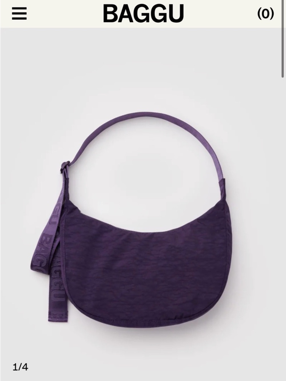 Baggu Medium Crescent Fig
